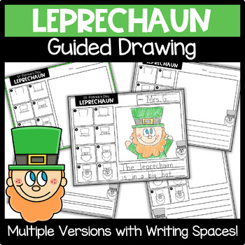 St. Patrick's Day How To Draw A Leprechaun Writing Center Activity March