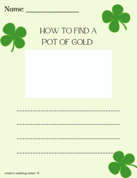 Preview of St. Patrick's Day: How to Find a Pot of Gold (Project/Worksheet)