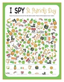 St. Patrick's Day I SPY, St. Patty's Day Activity, Printab