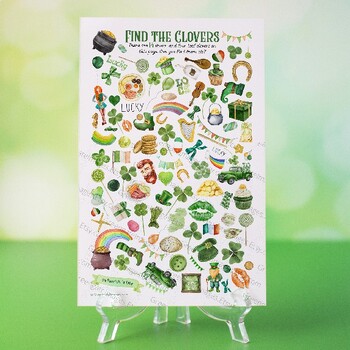 Preview of St. Patrick's Day I Spy / Find the Clovers Page