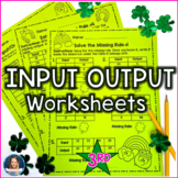 St. Patrick's Day Input Output Tables for Third Grade