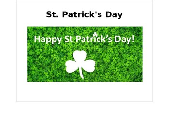 Preview of St. Patrick's Day Interactive Book
