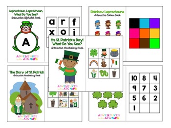 Preview of St. Patrick's Day Interactive Book Bundle