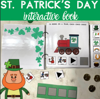 Preview of St. Patrick's Day Interactive Book | Speech Therapy | Sentence Expansion