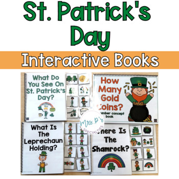 Preview of St. Patrick's Day Interactive Books - Adapted For Speech & Special Education