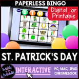 St. Patrick's Day Interactive Digital Bingo Game - Distanc
