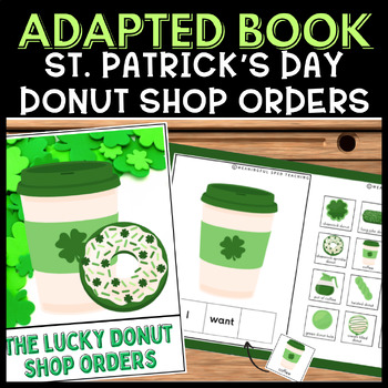 Preview of St. Patrick's Day Interactive Fill the Donut Order Adapted Book