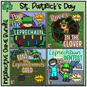 Preview of St. Patrick's Day Interactive Game Bundle for PowerPoint