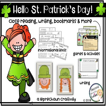 Preview of St. Patrick's Day  Ireland Activities Reading, Writing, Math