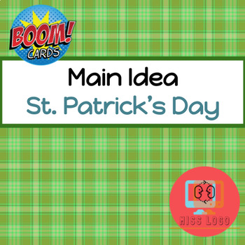 Preview of St. Patrick's Day Ireland Main Idea + Text Structure Boom Cards™️ Speech Therapy