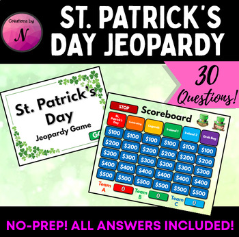 Preview of St. Patrick's Day Jeopardy