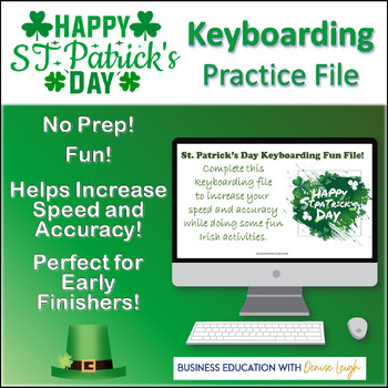 Preview of St. Patrick's Day Keyboarding Practice Fun Typing-Computer Applications Activity