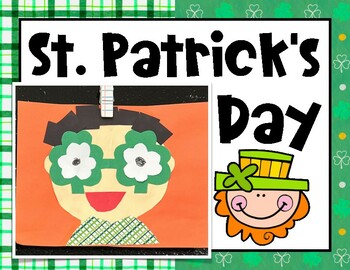Preview of St. Patrick's Day Kid Craft with Shamrock Glasses