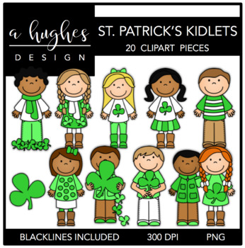 Preview of St. Patrick's Day Kids Clipart