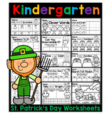 St. Patrick's Day Kindergarten Packet