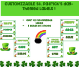 St. Patrick's Day LABELS - (Editable!)