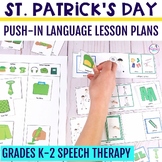 St. Patrick's Day Language Activities for Push-In Speech Therapy