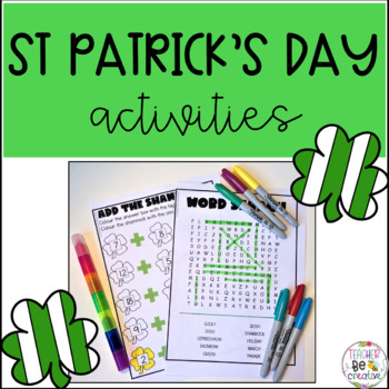 Preview of St Patrick's Day Language and Math Activities
