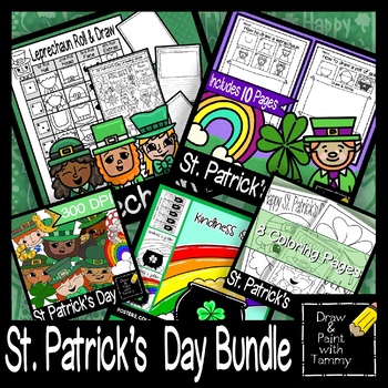 Preview of St. Patrick’s Day Leprechaun Bundle How To Draw Roll And Drawing Poster Clip Art
