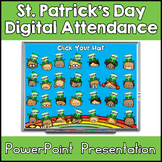 St. Patrick's Day Leprechaun Editable Digital Attendance P