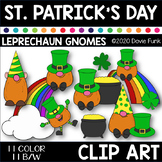 St. Patrick's Day Leprechaun Gnomes Rainbow Clip Art
