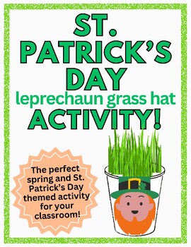 Preview of St. Patrick's Day Leprechaun Grass Hat Activity!