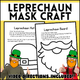 St. Patrick's Day Leprechaun Mask Craft| Art| Fun Party Ce