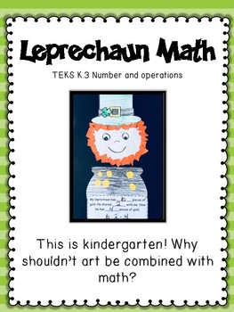 Preview of St. Patrick's Day: Leprechaun Math Art Activity
