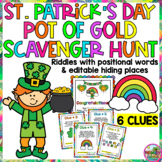 St Patrick's Day Leprechaun Pot of Gold Treasure Scavenger
