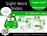 St. Patrick's Day Leprechaun Sight Word Slides Tricky Word