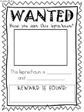 St. Patrick's Day Leprechaun Wanted Poster