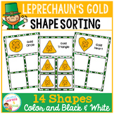 Shape Sorting Mats: Leprechaun's Gold St. Patrick's Day