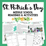 St. Patrick's Day Lesson Middle School Readings & Activities