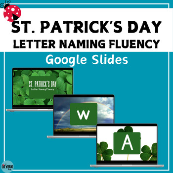 Preview of St. Patrick's Day Letter Naming Fluency Slides // Google Slides