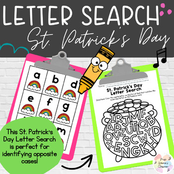 Preview of St. Patrick's Day Letter Search (Capitals)