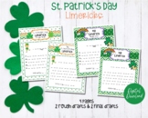 St. Patrick's Day Limericks, St. Patrick's Day Poems, Poetry Writing Templates