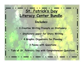 Preview of St. Patrick's Day Literacy Centers Bundle