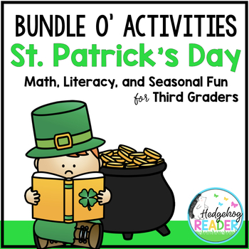 Preview of St. Patrick's Day Literacy & Math Activities for 3rd Graders BUNDLE