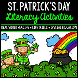 St. Patrick's Day Literacy - Special Education - Print & G