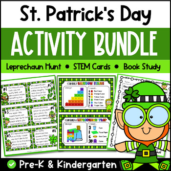 Preview of St. Patrick's Day Literacy and STEM Activity Bundle