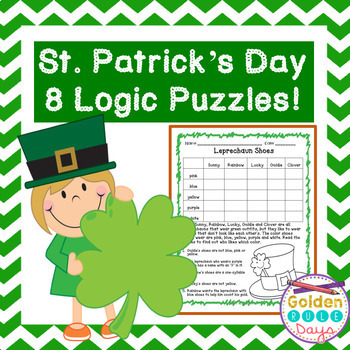 Preview of Enrichment St. Patrick's Day Logic Puzzles Critical Thinking Activities