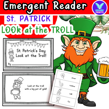 Preview of St. Patrick's Day - Look at the Troll Emergent Reader ELA Activities NO PREP