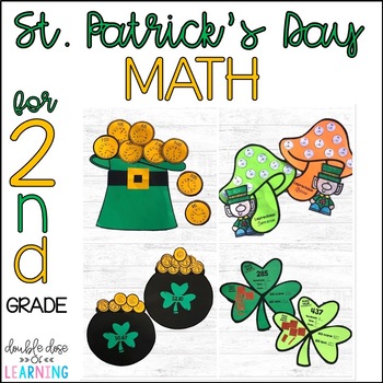 Preview of St. Patrick's Day MATH Craftivities for 2nd Grade