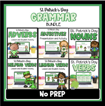 Preview of St. Patrick's Day MEGA Grammar Bundle - Nouns - Verbs - Adverbs - Adjectives