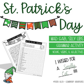 Preview of St. Patrick's Day - Mad Gab - Silly Lib - Grammar Activity