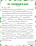 St. Patrick's Day Mad Lib