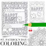 St. Patrick's Day Mandala Coloring | St. Paddy's Day Color