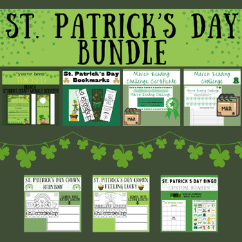 Preview of St. Patrick's Day/March Activity Bundle