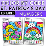 St. Patrick's Day March Color by Number Color by Code Edit