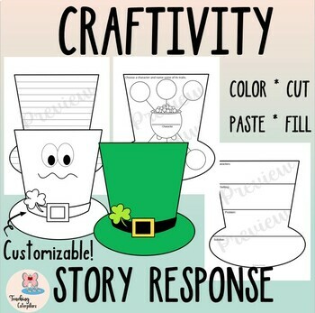 Preview of March St. Patrick's Day Craft and ELAR Activities